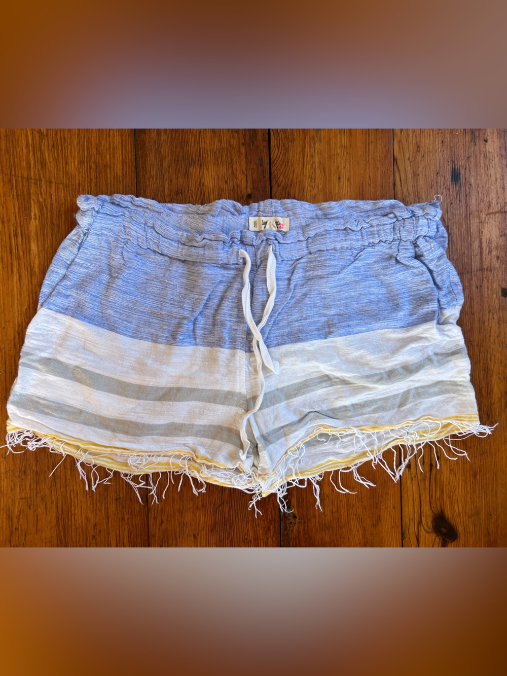 Lemlem Striped Drawstring Shorts - 100% cotton - excellent condition